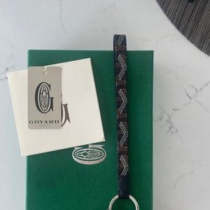 Goyard sesame keychain